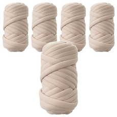 Tamsaa 巨大編織條 1kg, 米色, 5捲