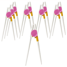 小麥購物 兒童智能學習筷 Y672 14g, 顏色隨機, 10雙