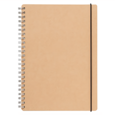 MUJI 無印良品 上質紙雙環筆記/記事本 點狀方格 附帶 A5 70張, TAG042, 1本