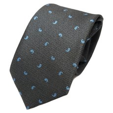 MSCOPE 全幅小佩斯利自動拉鍊領帶 MN492