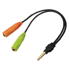 Songwin 尚之宇 電腦專用耳機麥克風轉手機用 3.5mm, 15cm, 1條, 混合色