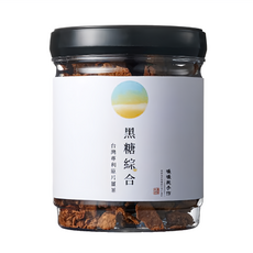 暖暖純手作 黑糖綜合薑茶, 台灣專利原片, 多種配料, 減少糖份, 180g, 1罐