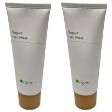O'right 歐萊德 優格髮膜 100ml 天然驗證保濕因子 蘆薈脂 修護秀髮, 2條