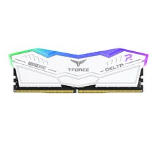 TEAMGROUP 十銓 T-FORCE Delta 炫光RGB系列 64G DDR5-6000 CL38 白色 電腦記憶體 1組