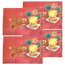 台鳳 鳳梨酥禮盒, 台灣原產, 540g, 4盒
