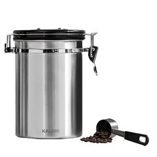 KALDIN 真空咖啡豆保存罐 1.8公升 + 量匙組, 680002, 1組