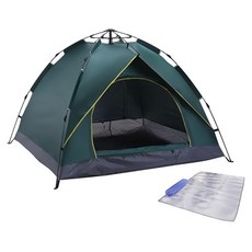 全自動速開防曬透氣露營帳篷, 墨綠色, 雙人