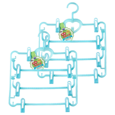 名仕 果凍褲裙的家 晾曬架 8夾, 藍色