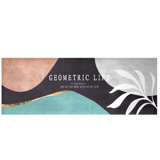 STYLE G時代家居 防水抗污皮革地墊, 黑金葉脈, 1個