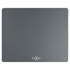FOXXRAY 狐鐳 銀毅迅狐 電競鼠墊 240x200x2mm CNC金屬加工 鋁合金+PU皮革, 灰色, 1個