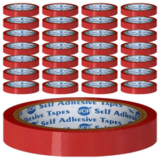 8H 顏色膠帶 18mm*45M 台灣產, 紅色, 36個