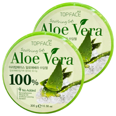 TOPFACE 蘆薈舒緩凝膠 300g, 100%純度, 2罐