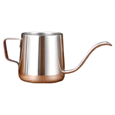 CIRCLE JOY 圓樂 不銹鋼手沖咖啡細口壺, 350ml, 精準控水, 簡約時尚, 210 x 85 x 89mm 銀色 166g, 1個