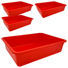 密林 置物籃 PP材質 黃色/綠色/紅色/藍色, 48.5 x 38.3 x 12.5cm, 4個