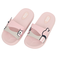 TAY SONG 太松 Charlies Family 兒童款童拖鞋 - 兔子粉色 / 熊熊藍色, PVC材質, EVA材質, 26(17 x 8cm), 粉紅色