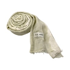 河上工芸所 天然草木染圍巾 綠色 100%棉 日本產