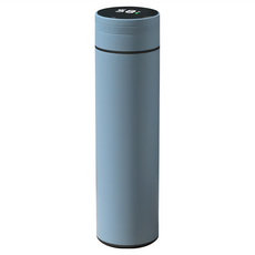 BOACUP 商務保溫瓶 智能顯溫款, 莫藍迪藍, 500ml, 1個