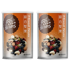 長青穀典 綜合堅果 添加岩鹽提味 多種果乾酸甜可口, 90g, 2罐