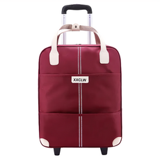 悅生活 俐落有型前開式拉桿行李袋 Gotrip微旅行登機箱, 21吋, 酒紅, 1個