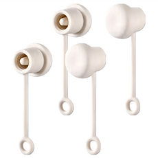 FaSoLa 簡約防塵 防漏矽膠吸管套(通用款)-白色 -2組, 2包