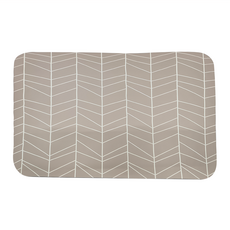 收納王妃 自創珪藻土軟式地墊, 幾何樹枝款 棕色, 1件