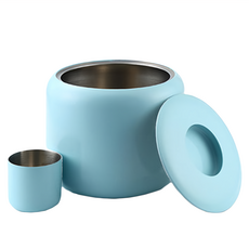 SERAFINO ZANI 經典不鏽鋼米桶 7 Necessities, 18 x 18 x 15cm, 藍綠色, 1個