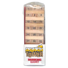 Drunken Tower 喝酒疊疊樂 大白盒 數字款 54塊積木, 1組