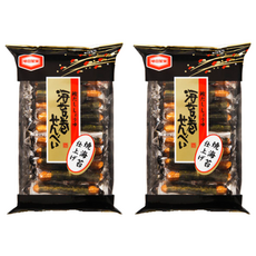龜田製菓 海苔卷米果 香濃米餅味陣陣飄 入口香脆無比, 52g, 2袋