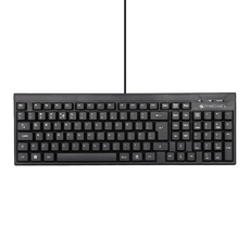 irocks 艾芮克 有線靜音鍵盤 原廠保固, KR6260, 黑色, 塑鋼導套