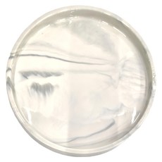 西格傢飾 北歐大理石紋陶瓷萬用盤 800g, 灰色, 1個