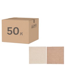 SANKO Okudake Kyuchaku 吸附地墊, 止滑不傷地面, 防潑水易清洗, 除臭加工, 25 x 25cm, 米色 + 淺米色, 50片