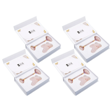 BEAUTYOUNG 妝漾 天然粉晶玉石 臉部按摩工具套裝, A337, 4盒