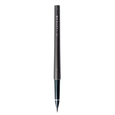 Kuretake 吳竹 桌上型小楷毛筆 耐用持久 筆觸粗細自由掌控 可替換卡水, 黑色, 1支