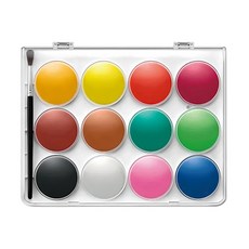 SIMBALION 雄獅 巨無霸粉餅水彩, 12色