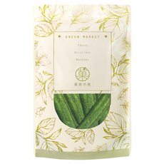 GreenMarket 菓青市集 秋葵脆片/蔬果脆片/餅乾, 1包, 100g