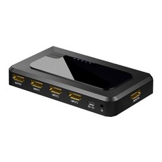 山澤HDMI 4進1出螢幕切換器 4K高畫質3D影像支援, 1個, 黑色