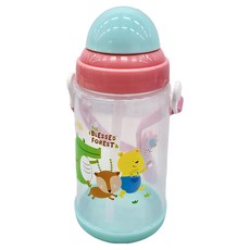 祝福森林 無毒彈跳水壺, 米白色, 650ml, 1個