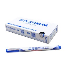 PLATINUM 白金牌 速乾筆 WP-15 12支裝, 藍色, 12支