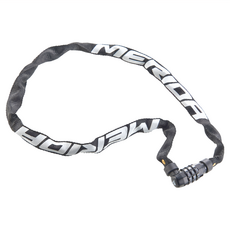 MERIDA 美利達 三數字密碼鍊條車鎖 織布外層 金屬鎖材料 長度90cm 台灣製造, 黑色, 1個