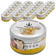 漁豐 1號膳食幼貓罐, 鮪魚慕斯&葉酸&果寡糖, 80g, 24罐