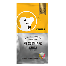 cama cafe 尋豆師精選 中淺焙花香 茉莉花香 水果茶清香, 咖啡豆(無研磨), 454g, 1包