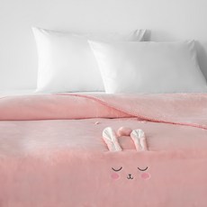 HOLA 和樂家居 狐狸菇菇抗菌造型法蘭絨毯 0.5kg