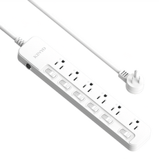 Kinyo 6開6插安全延長線 6呎, 1個