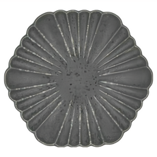 青唐津輪花7皿 日本製, 黑色, 1個