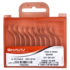 SHAVIV 標準修邊刀刃 含鈷 雙向 E200S 10個 Set 高速鋼 規格80x65x9mm, 80 x 65 x 9cm, 1組