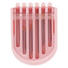 Clover 可樂牌 拼布棉縫6種綜合針 Set 6種20支入 日本製造, 1套, 63 x 110 x 6mm