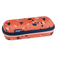 MILAN 硬殼式筆袋, 豔陽橘, 1個