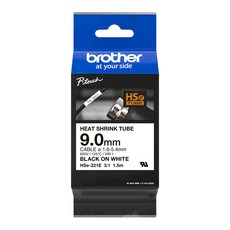 brother 兄弟牌 熱縮套管 HSE-221E 9mm 白底黑字 線纜標示