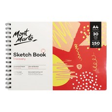 Mont Marte 蒙瑪特 橫式線圈素描本30張150gsm, A4, 1本