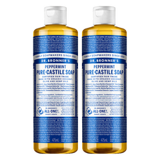 Dr.Bronner's 布朗博士 清爽潔膚露 薄荷, 475ml, 2瓶